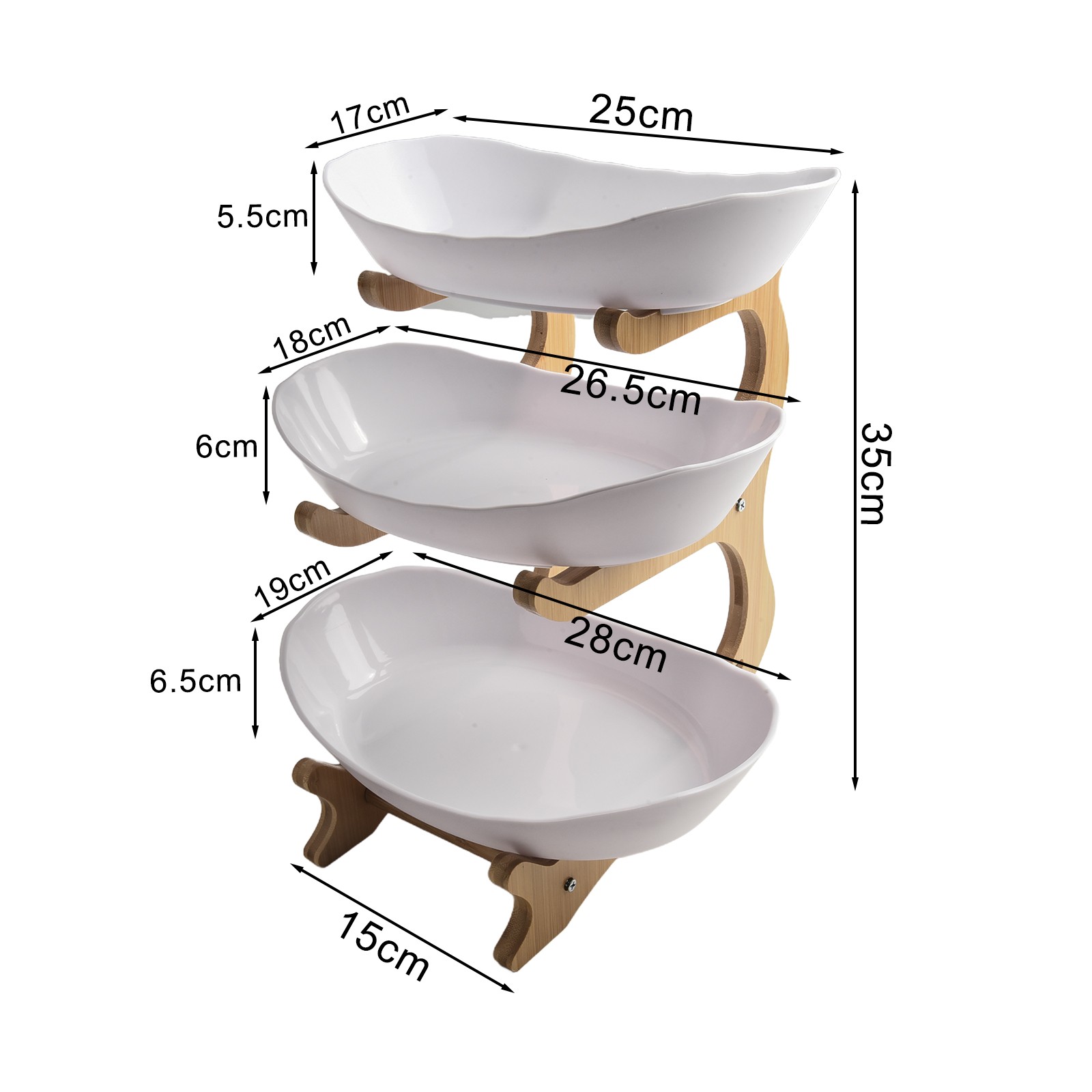 Serving Option Showcase Snack Tray Candy Tray Vertical Design Large Quantity - Afbeelding 29 van 33