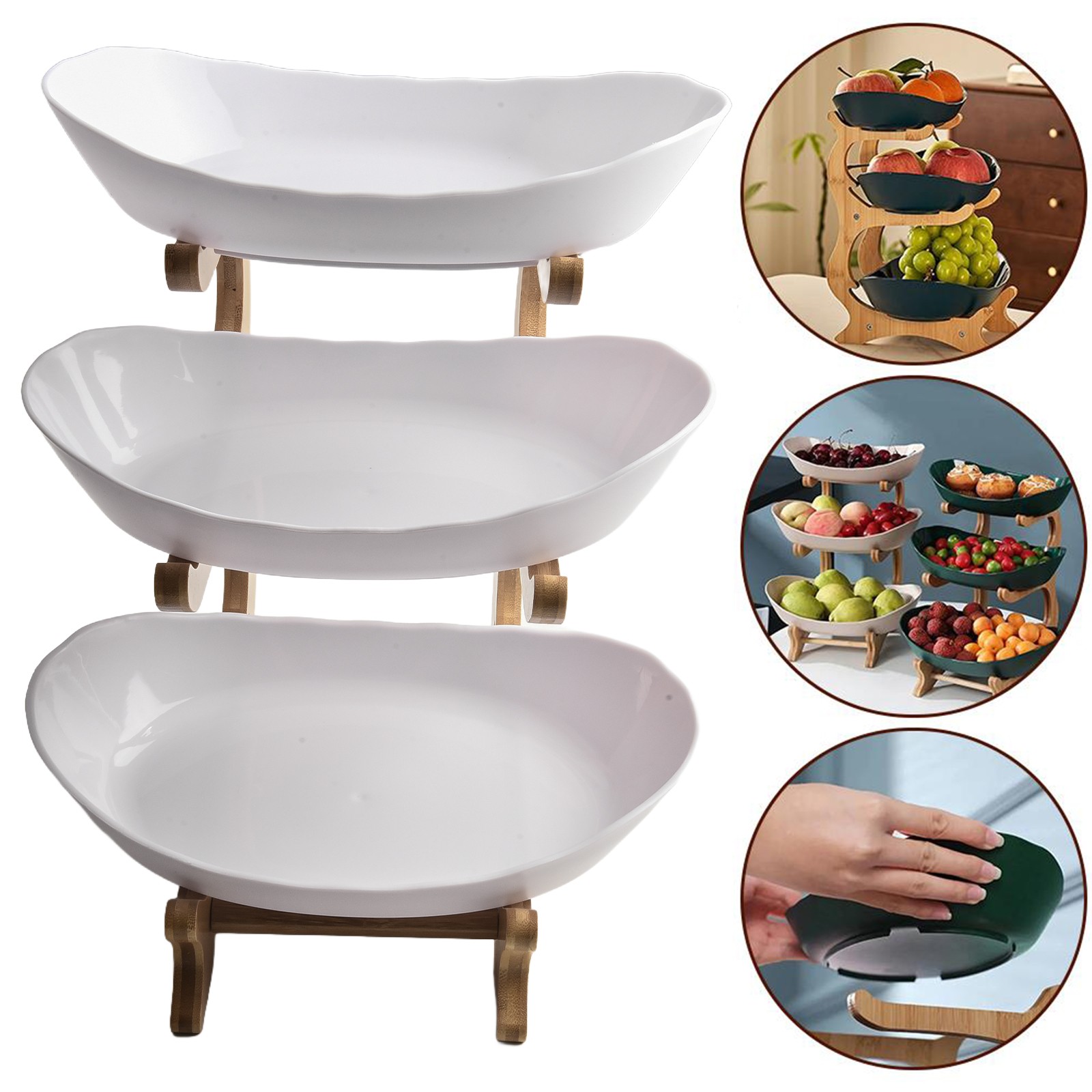 Serving Option Showcase Snack Tray Candy Tray Vertical Design Large Quantity - Afbeelding 23 van 33
