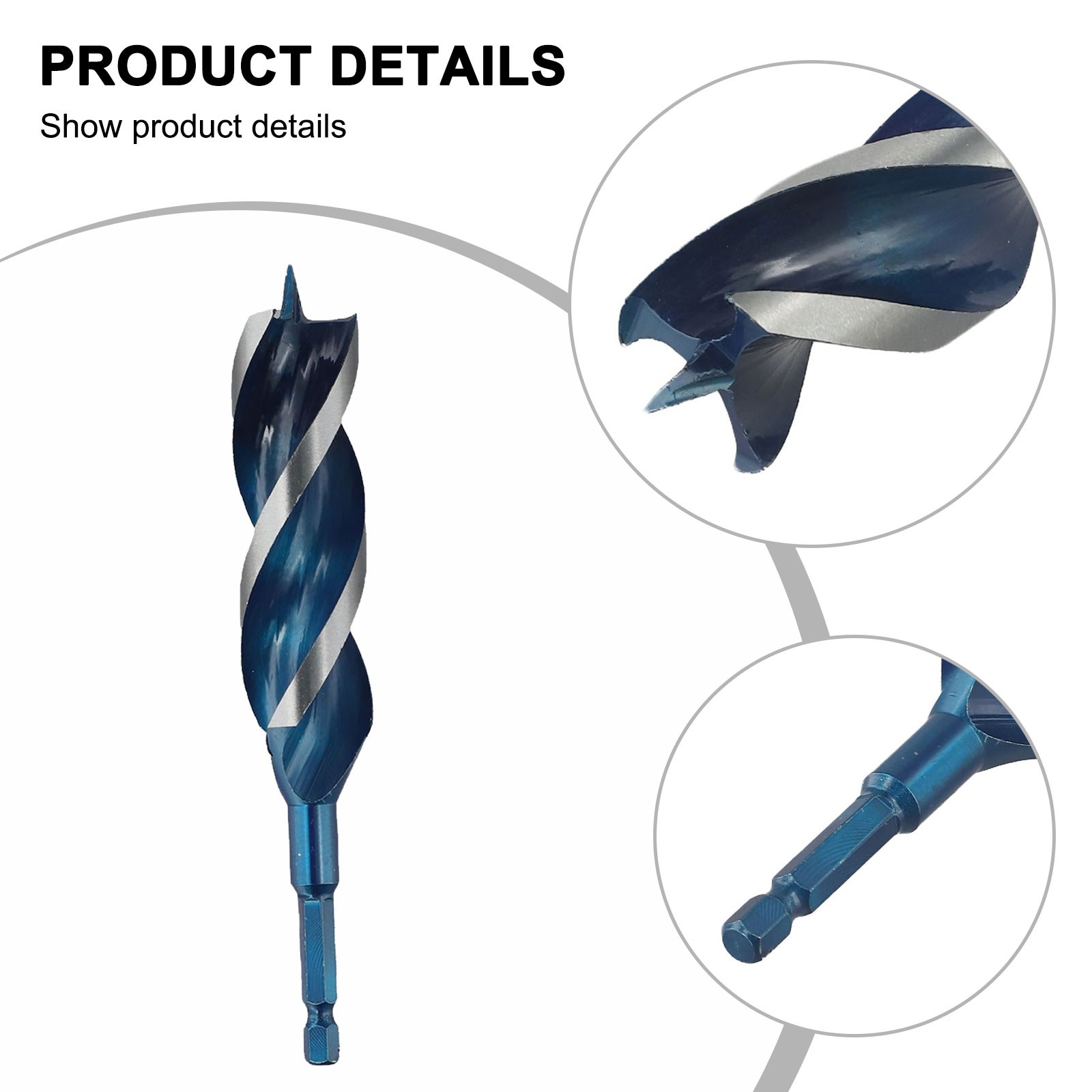 Auger Drill Bit 3 Slot Drill Bit Drilling Operations Precise Hole Positioning - Bild 42 von 50