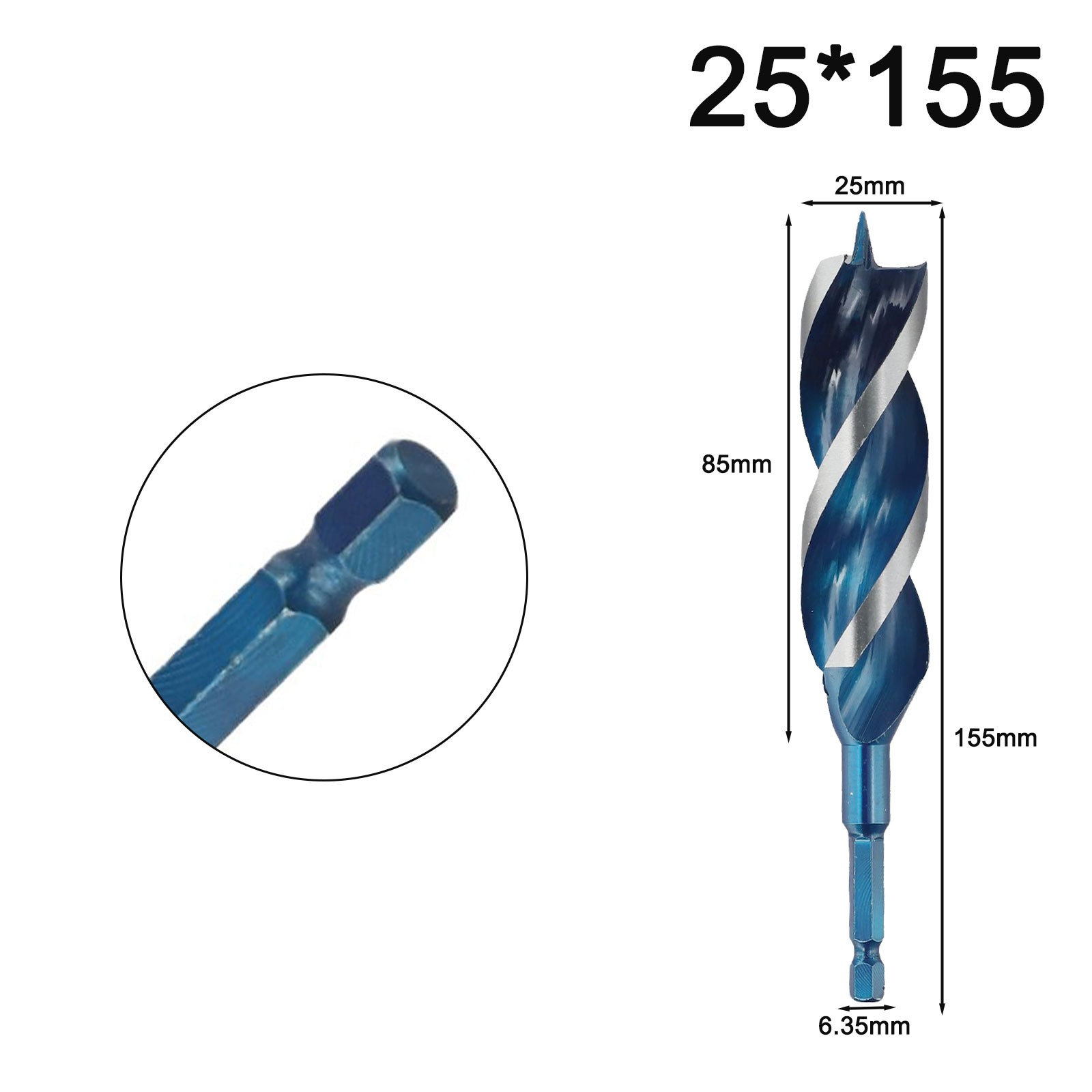 Auger Drill Bit 3 Slot Drill Bit Drilling Operations Precise Hole Positioning - Bild 35 von 50
