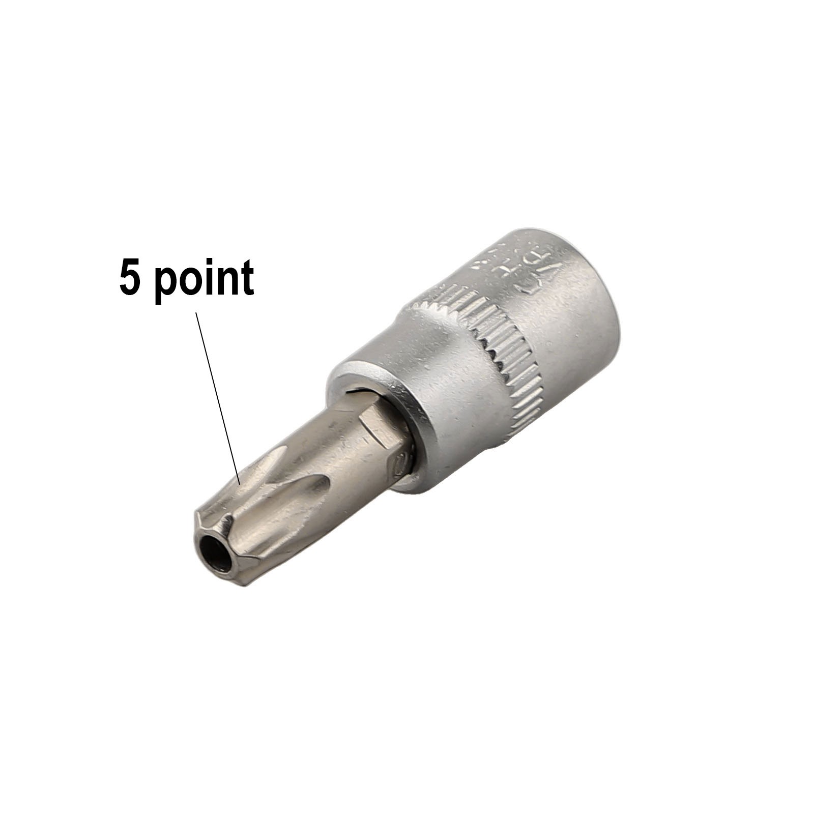 5 Point Star For Torx Screwdriver Bit 1/4 Inch Drive Socket Pentalobe TS10-TS50 - Picture 9 of 14