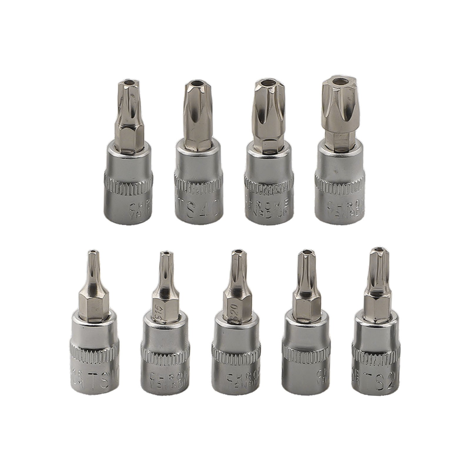 5 Point Star For Torx Screwdriver Bit 1/4 Inch Drive Socket Pentalobe TS10-TS50 - Picture 6 of 14