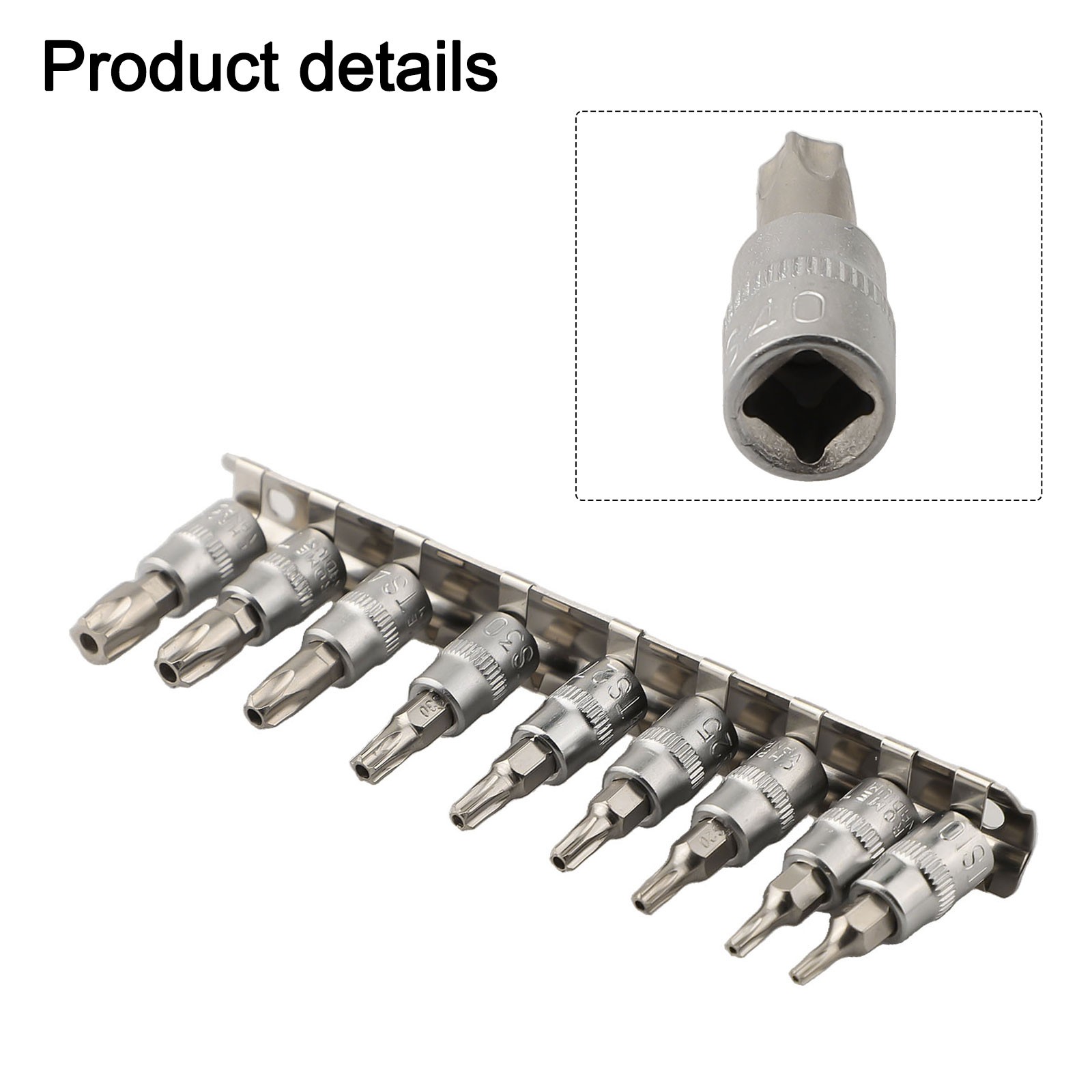 5 Point Star For Torx Screwdriver Bit 1/4 Inch Drive Socket Pentalobe TS10-TS50 - Picture 3 of 14