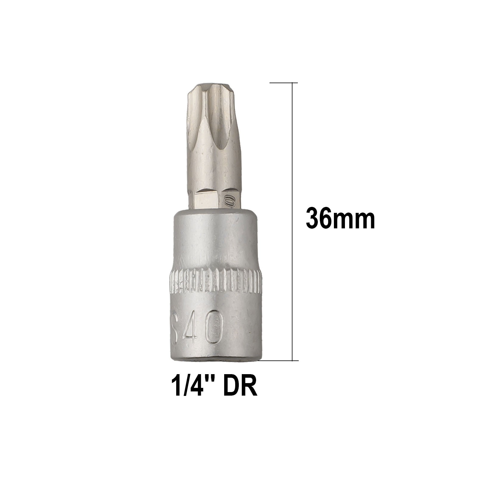 5 Point Star For Torx Screwdriver Bit 1/4 Inch Drive Socket Pentalobe TS10-TS50 - Picture 8 of 14