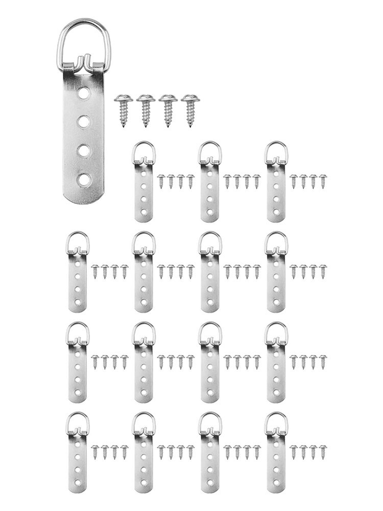 Robuste D Ringe Bilderaufhänger mit Edelstahlschrauben für einfachen Aufbau - Bild 41 von 44