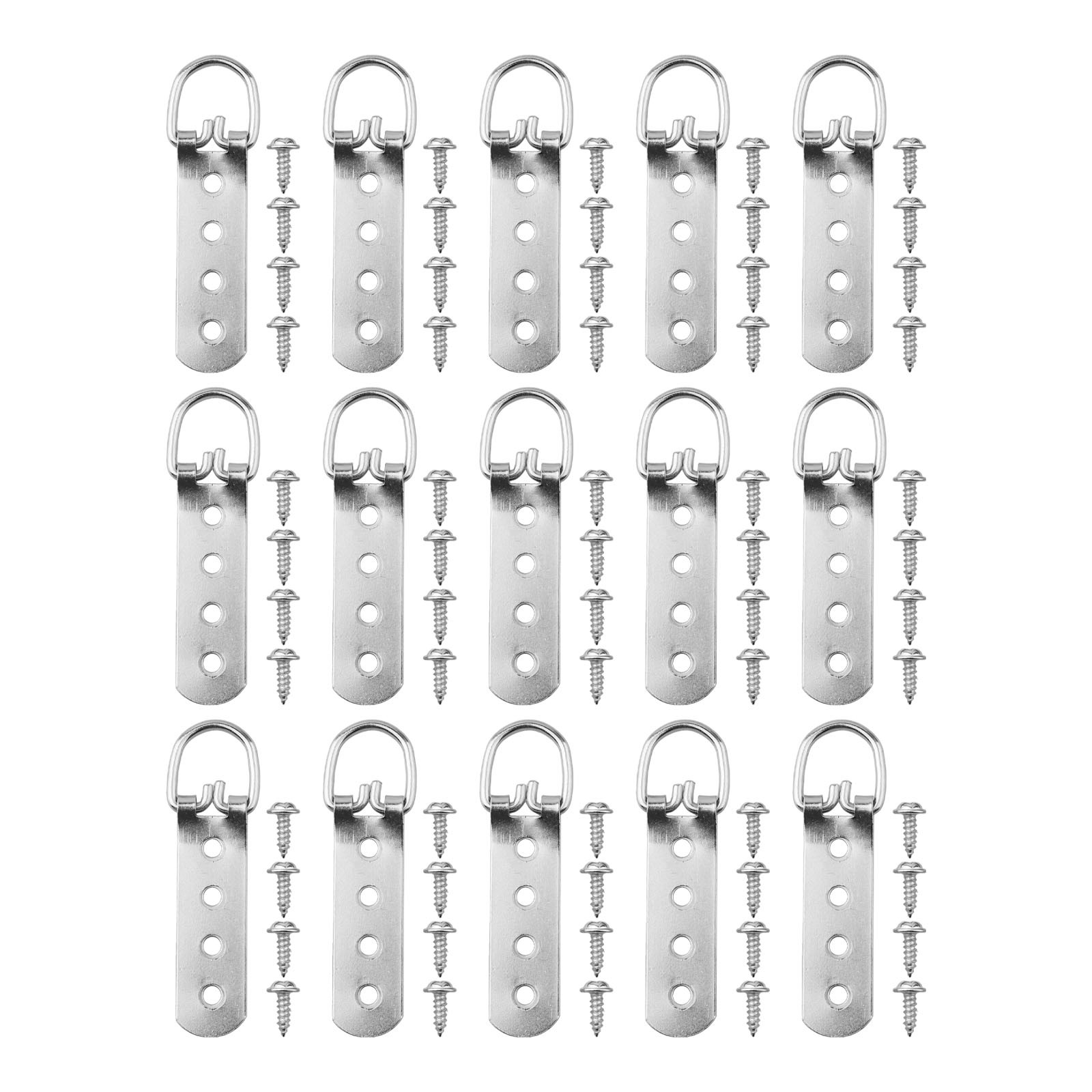 Robuste D Ringe Bilderaufhänger mit Edelstahlschrauben für einfachen Aufbau - Bild 34 von 44