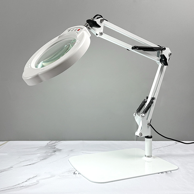 Compact LED Magnifier 10x with Multi Color Light Settings for Precision