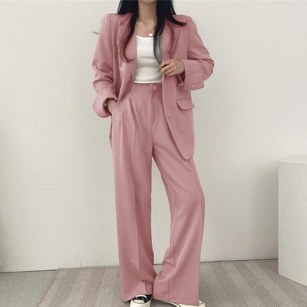 Fashion Forward Women's 2PCS Outfit Elegant Blazer with Matching Pants - Picture 36 of 48