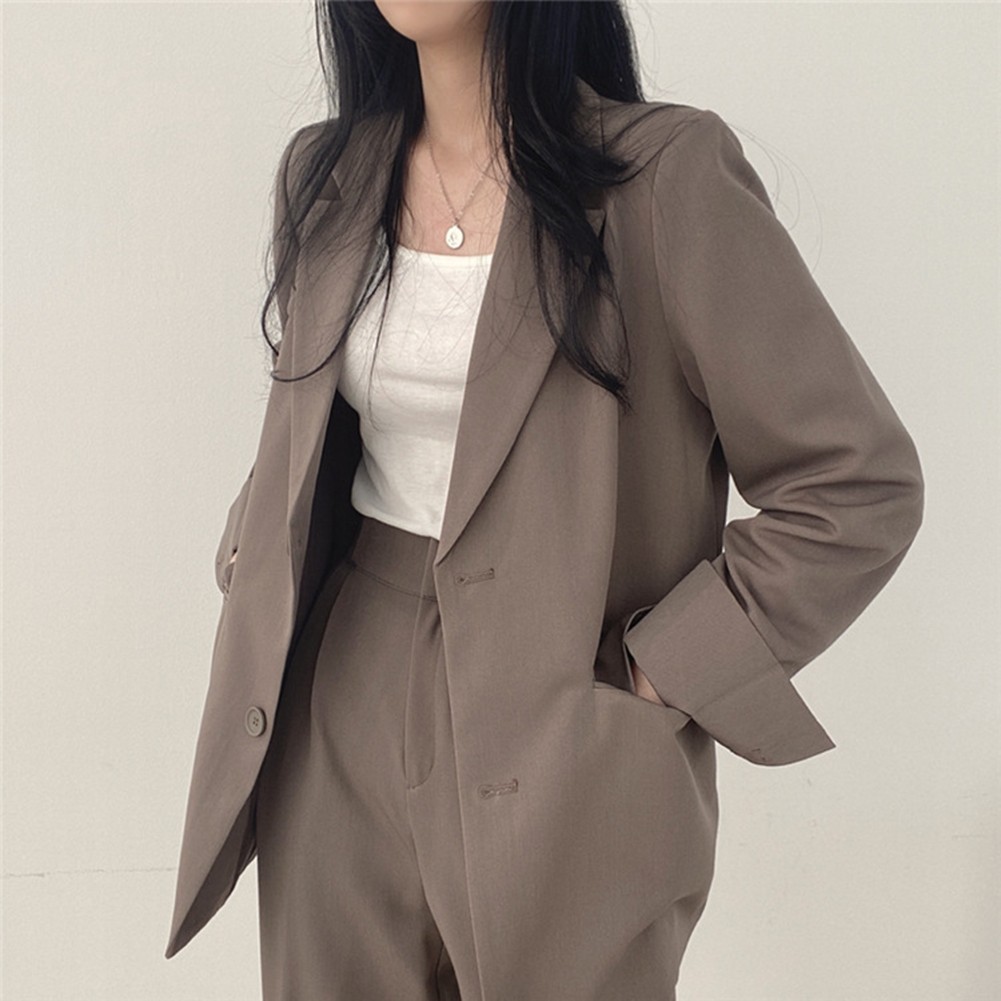 Fashion Forward Women's 2PCS Outfit Elegant Blazer with Matching Pants - Picture 35 of 48