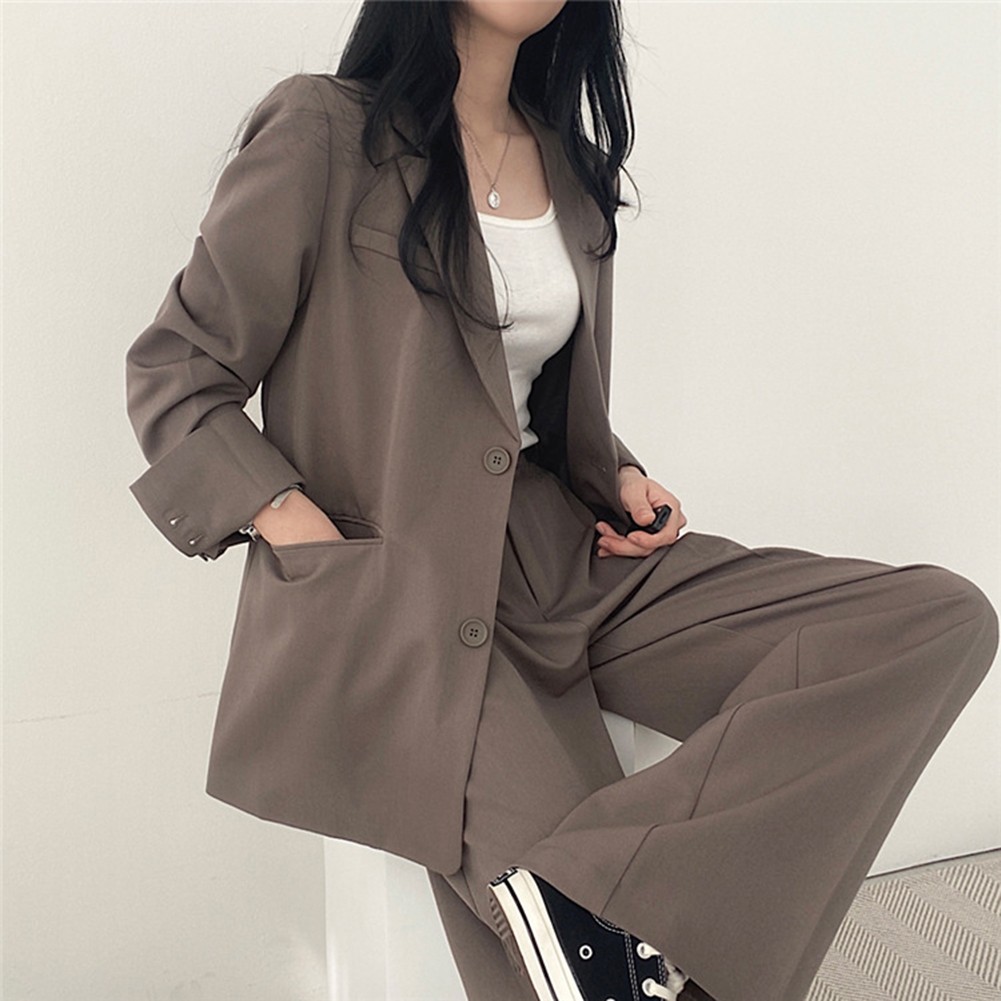 Fashion Forward Women's 2PCS Outfit Elegant Blazer with Matching Pants - Picture 30 of 48