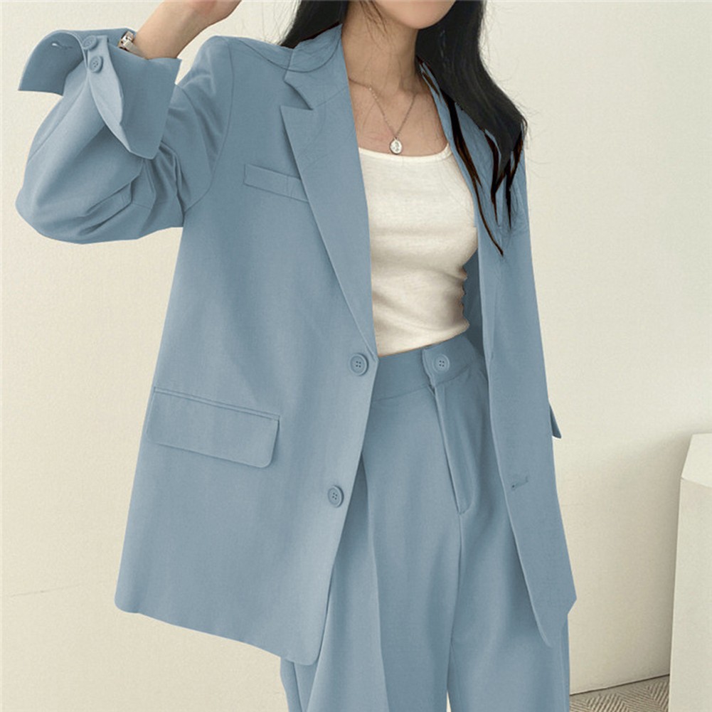 Fashion Forward Women's 2PCS Outfit Elegant Blazer with Matching Pants - Picture 43 of 48