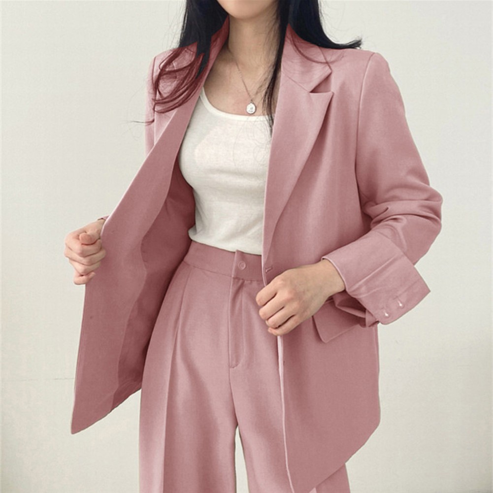 Fashion Forward Women's 2PCS Outfit Elegant Blazer with Matching Pants - Picture 38 of 48