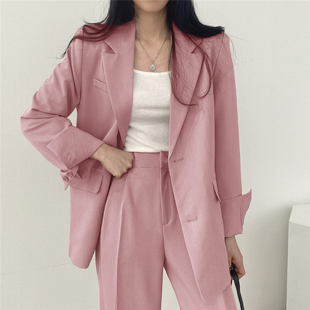 Fashion Forward Women's 2PCS Outfit Elegant Blazer with Matching Pants - Picture 37 of 48