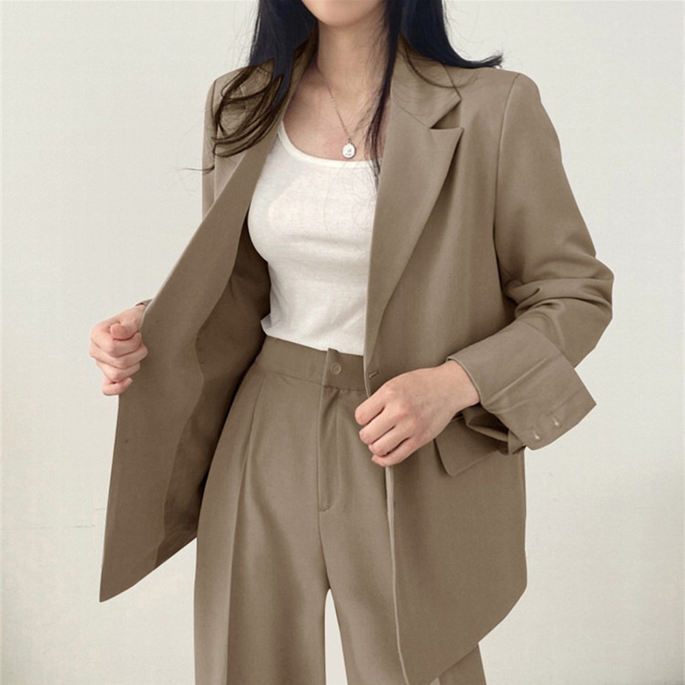Fashion Forward Women's 2PCS Outfit Elegant Blazer with Matching Pants - Picture 29 of 48
