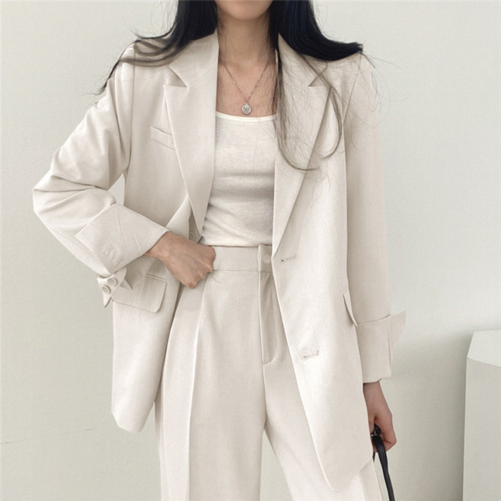 Fashion Forward Women's 2PCS Outfit Elegant Blazer with Matching Pants - Picture 22 of 48