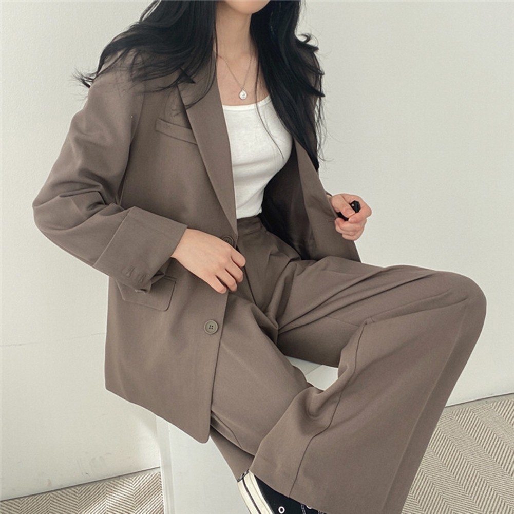 Fashion Forward Women's 2PCS Outfit Elegant Blazer with Matching Pants - Picture 33 of 48