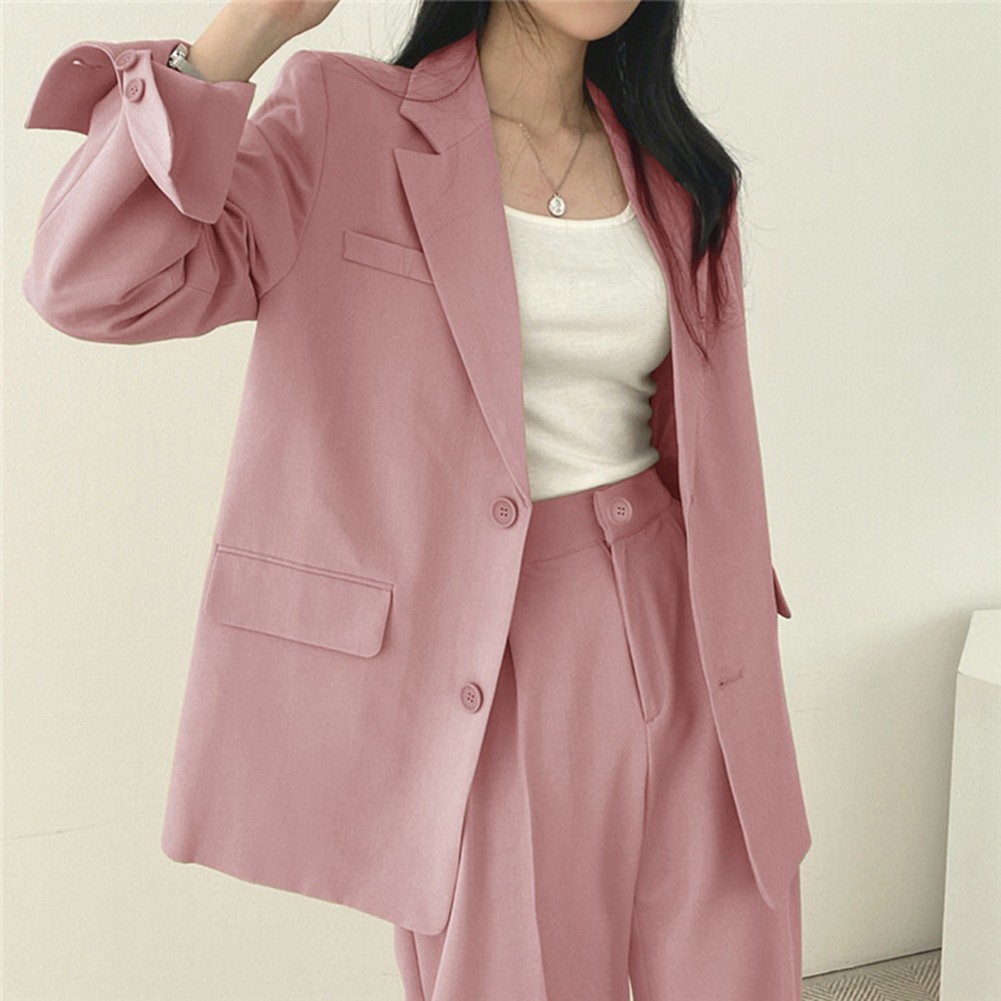Fashion Forward Women's 2PCS Outfit Elegant Blazer with Matching Pants - Picture 40 of 48