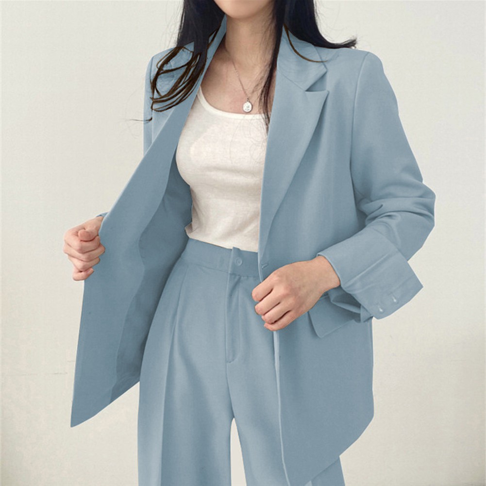 Fashion Forward Women's 2PCS Outfit Elegant Blazer with Matching Pants - Picture 44 of 48