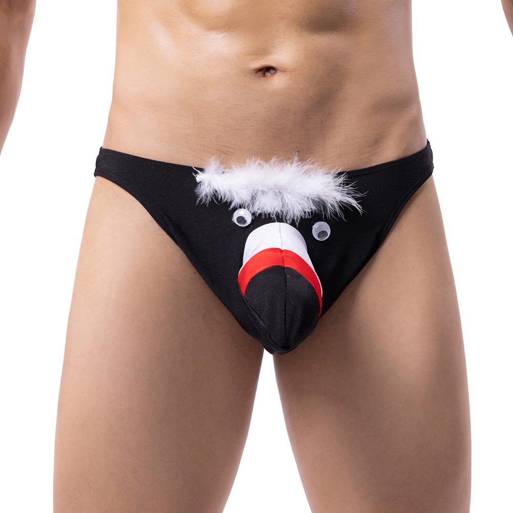Sleek Low Rise Mens Briefs with Vibrant Bird Print and Practical Pouch vendu Design