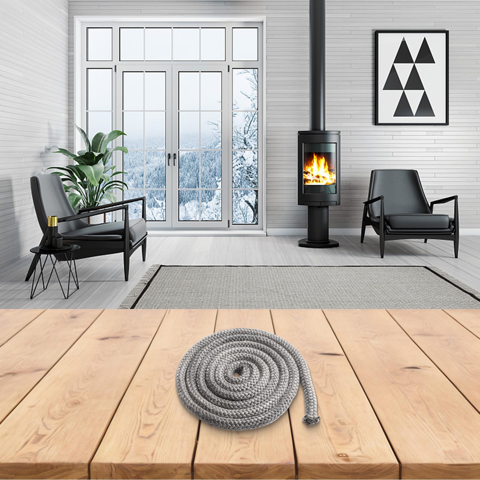 Effiziente und zuverlässige Schornsteinabdichtung Dichtstoffschnur Fiberglas 8/ - Bild 49 von 51
