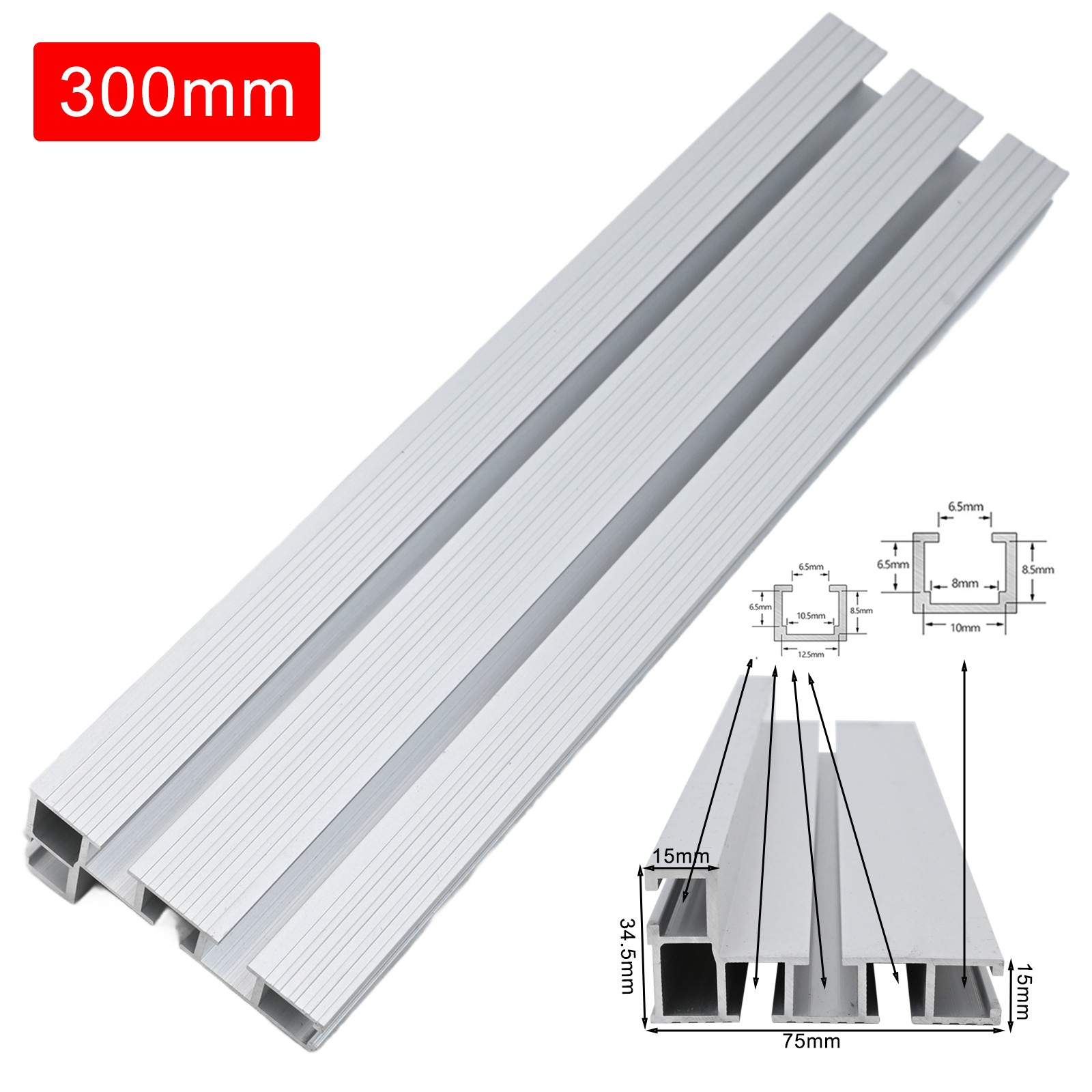 Accesorio para carpintería aluminio 75 tipo inglete pista TSlot Ttrack Backer - Imagen 25 de 42