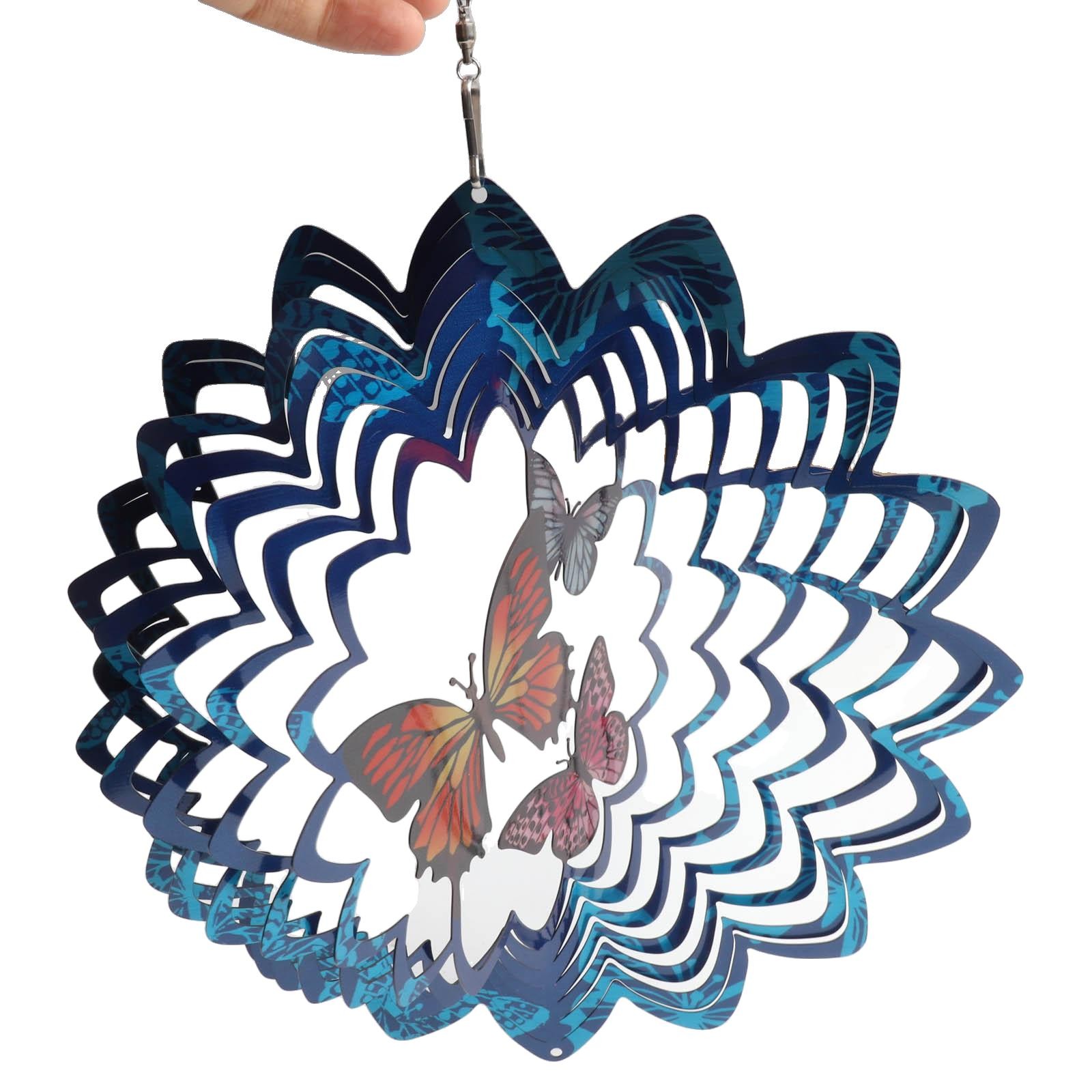 Gartendekoration Wind Spinner Schmetterling Wind Drehen 3D Wind Spinner - Bild 45 von 51