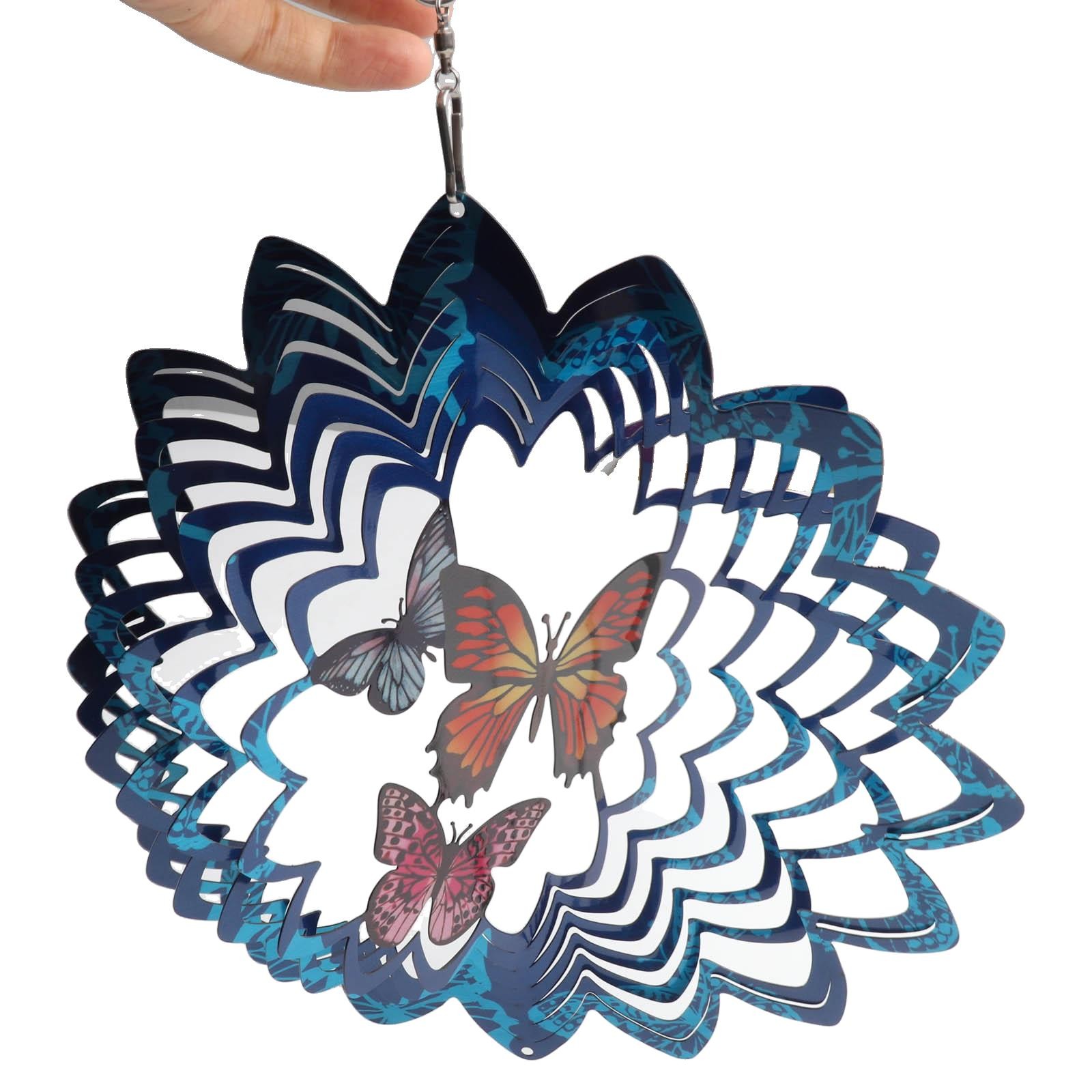 Gartendekoration Wind Spinner Schmetterling Wind Drehen 3D Wind Spinner - Bild 44 von 51