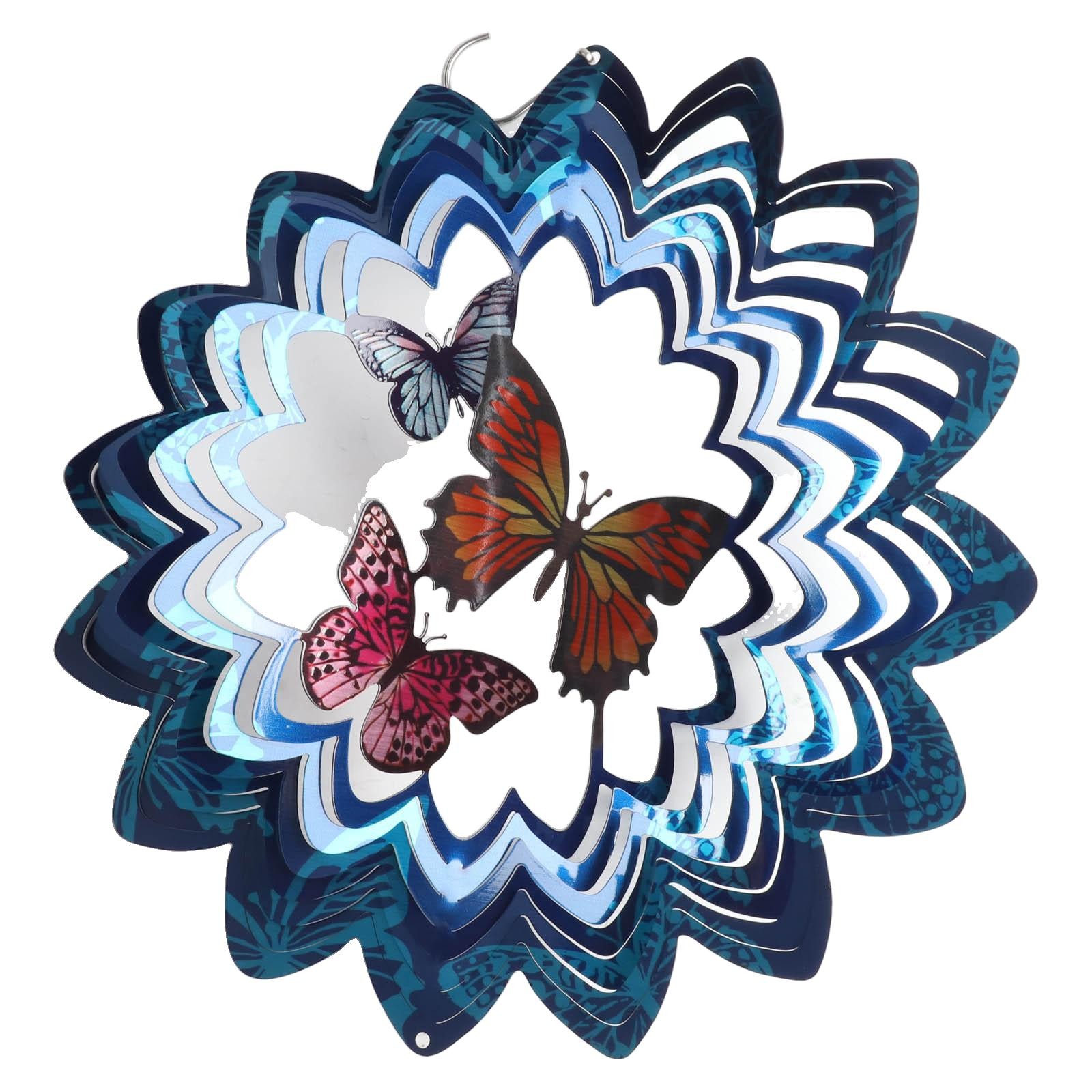 Gartendekoration Wind Spinner Schmetterling Wind Drehen 3D Wind Spinner - Bild 46 von 51