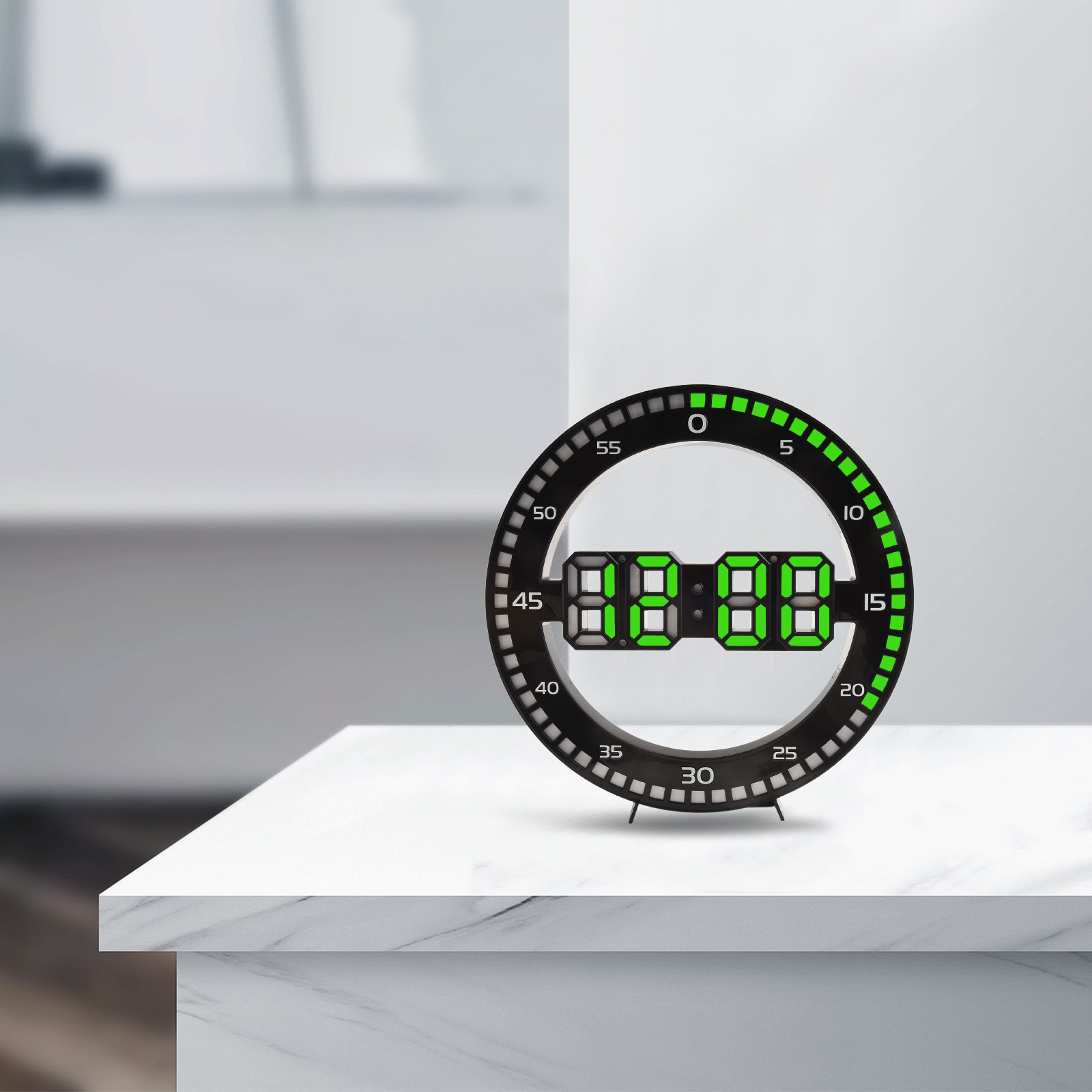Stylish 12 Inch LED Wall Clock for Classroom Kitchen Gymnasium and More - Picture 18 of 33