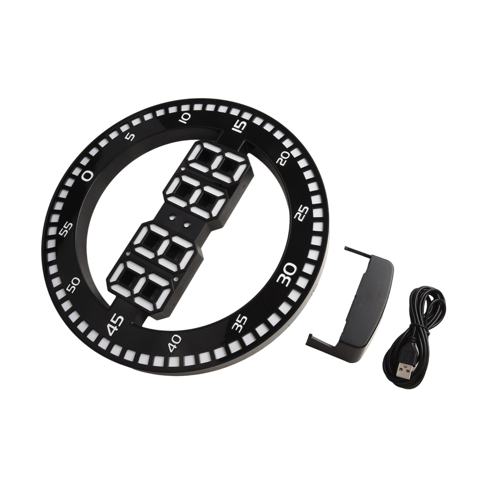 Stylish 12 Inch LED Wall Clock for Classroom Kitchen Gymnasium and More - Picture 25 of 33
