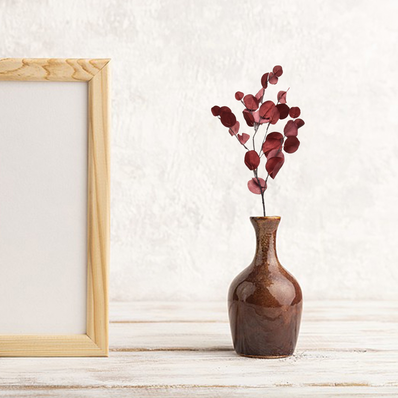 Langanhaltendes Eukalyptusblatt Kunstblüten mit verblassbeständigen Eigenschaf - Bild 34 von 38