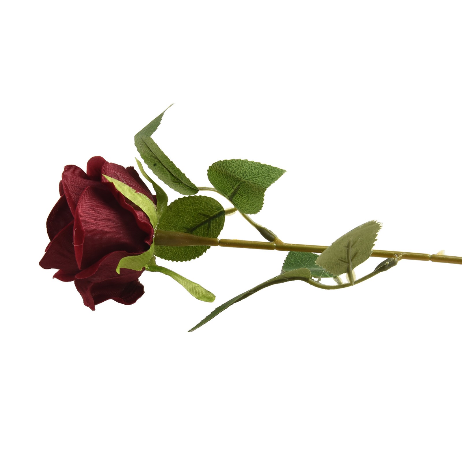 Preciosa rosa artificial con estructura de terciopelo realista para decoración de bodas - Imagen 28 de 37