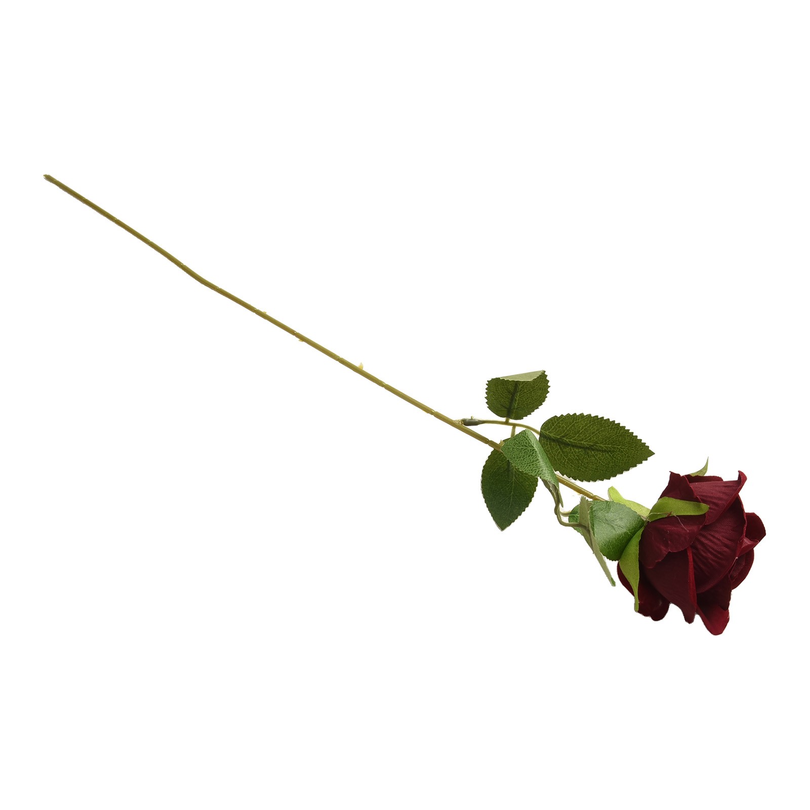 Preciosa rosa artificial con estructura de terciopelo realista para decoración de bodas - Imagen 32 de 37
