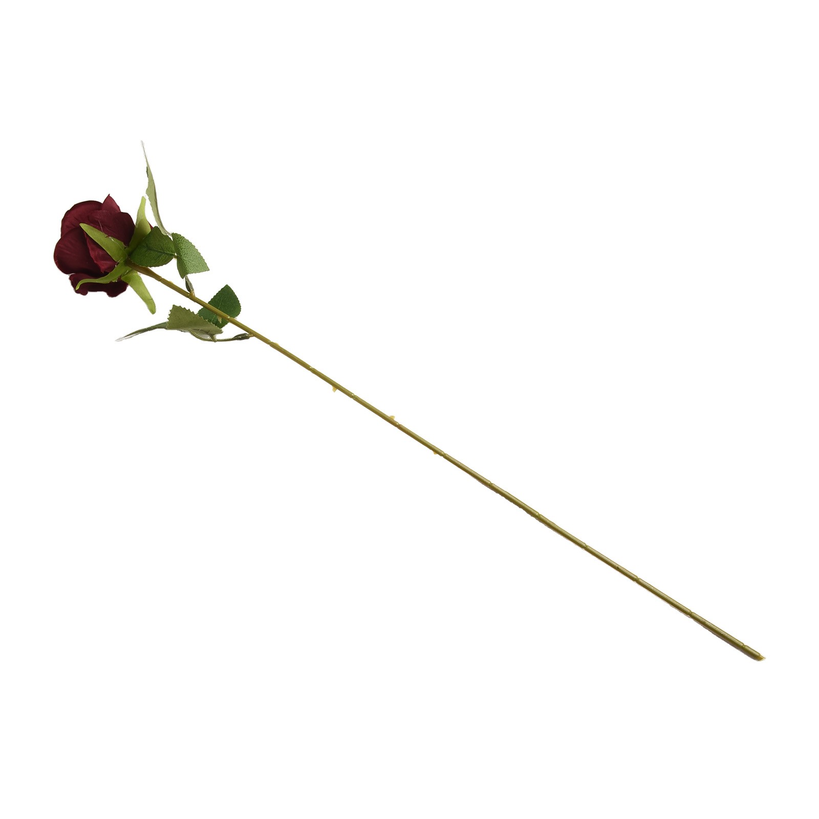 Preciosa rosa artificial con estructura de terciopelo realista para decoración de bodas - Imagen 25 de 37