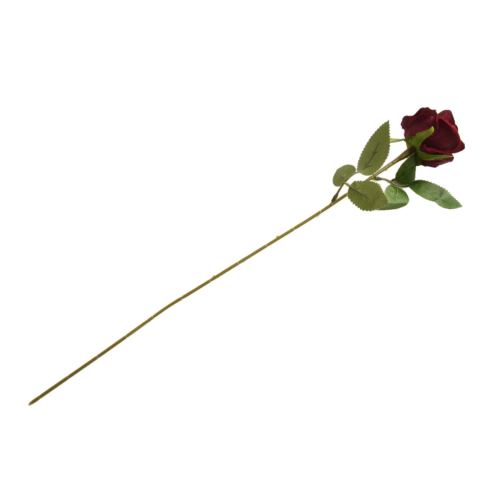 Preciosa rosa artificial con estructura de terciopelo realista para decoración de bodas - Imagen 26 de 37