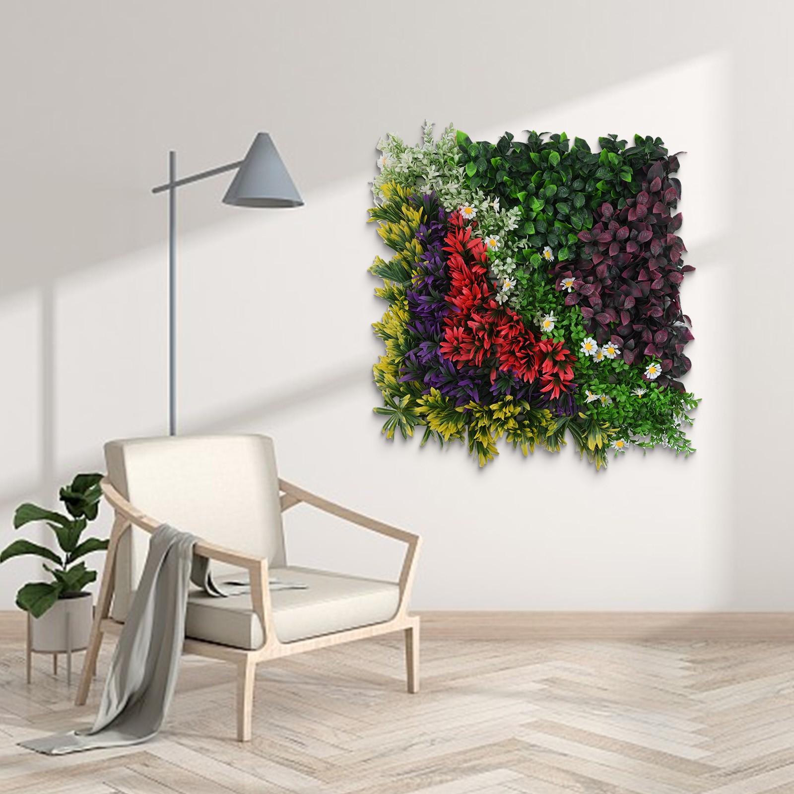 Denser Foliage for a Seamless Appearance Artificial Plant Wall Panels 50*50CM - Picture 52 of 63