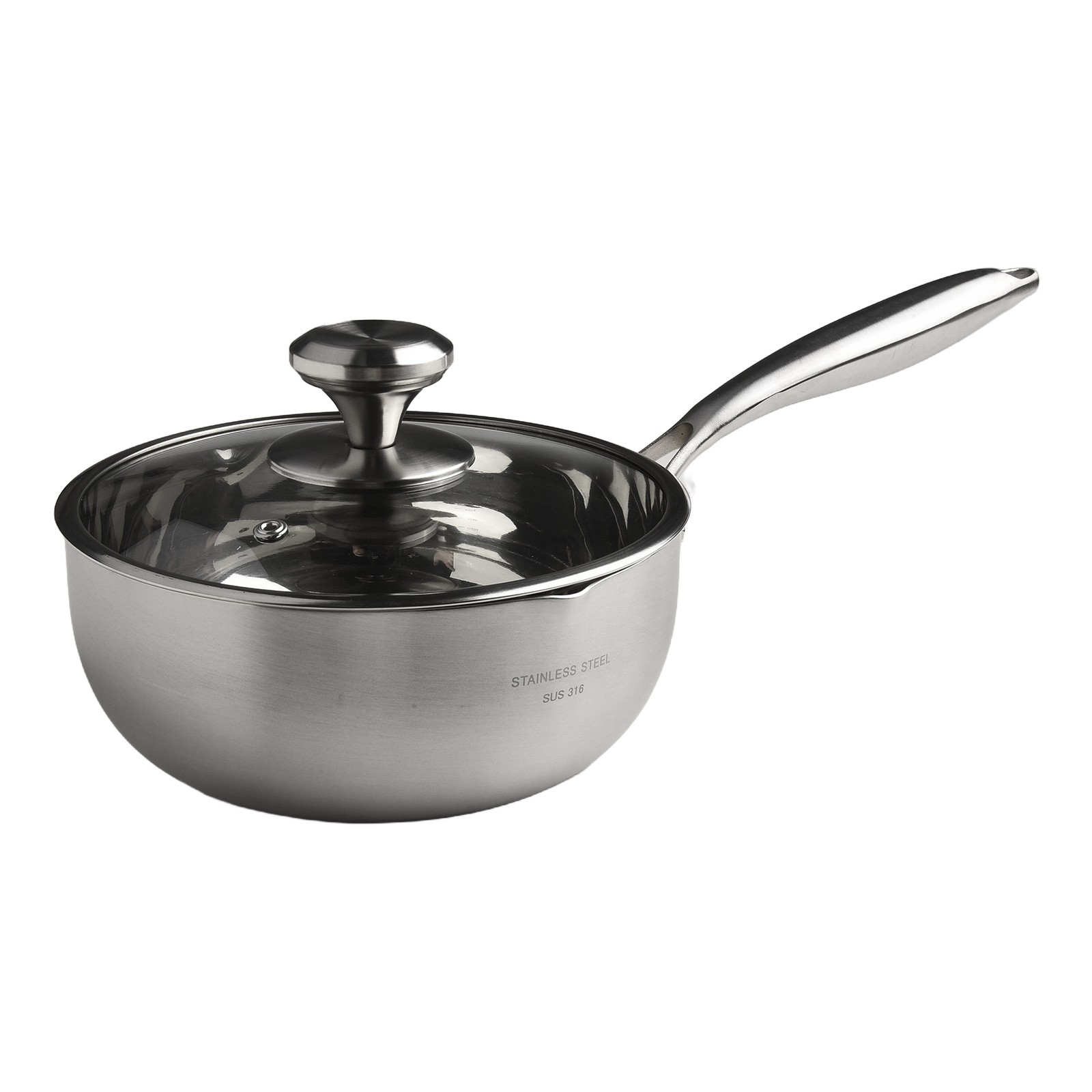 Zuppiera in acciaio inox con coperchio 316 acciaio inox interno coperchio in vetro - Foto 29 di 35