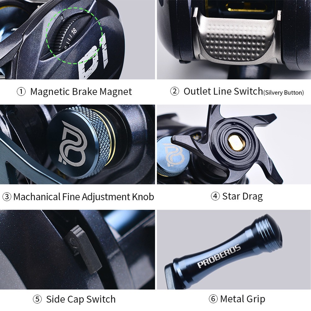 Baitcasting Fishing Reel Suitable for All Types of Lures and Conditions - Picture 20 of 35