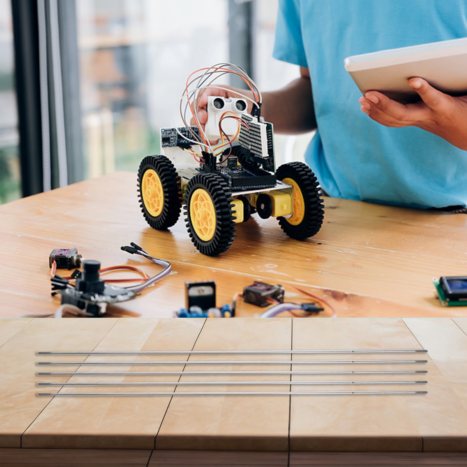 DIY RC Spurstangengestänge Schubstange für verbesserte Manövrierbarkeit und K - Bild 18 von 27