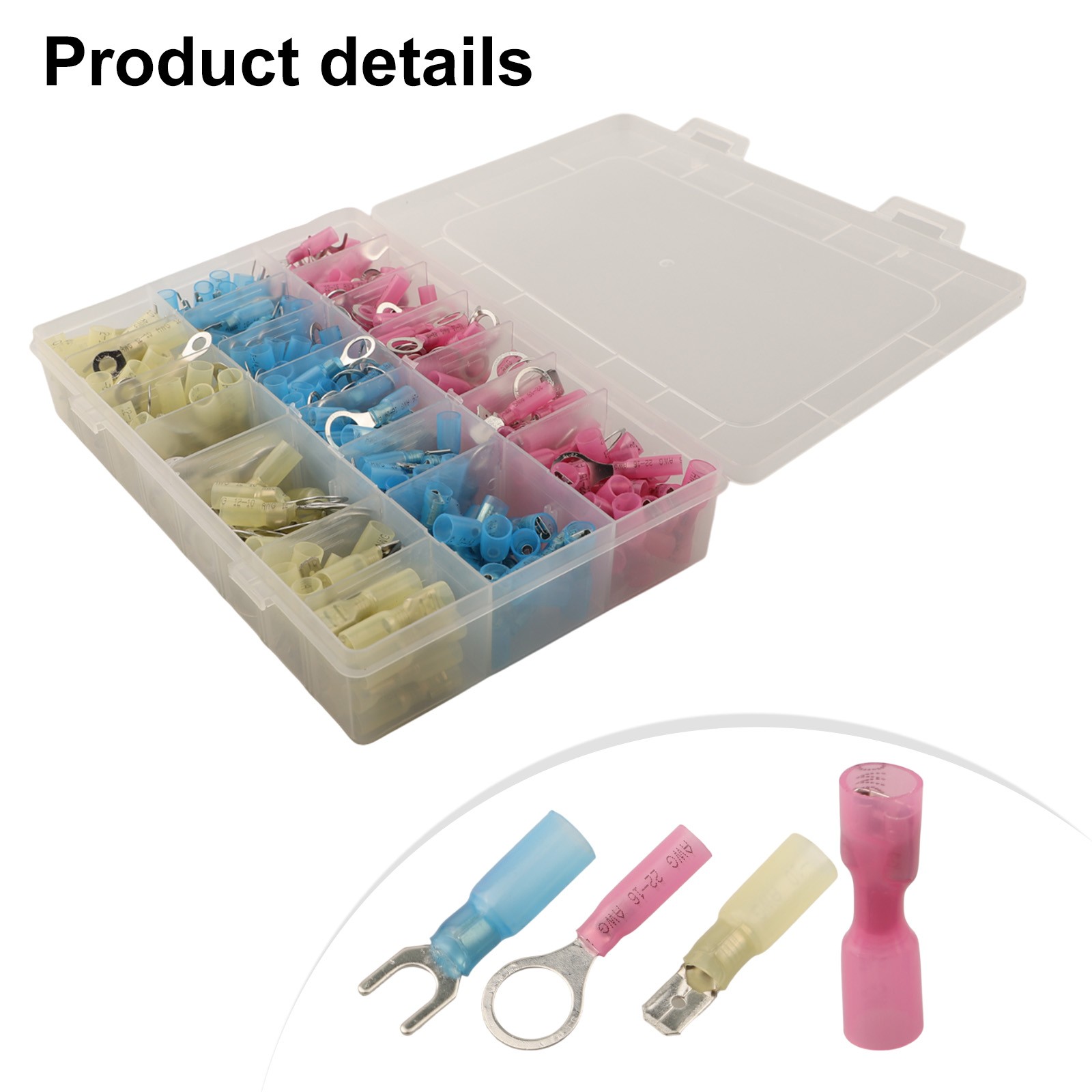 Electrical Connector Kit Crimp Connector Assortment Electrical Connections - Picture 16 of 25