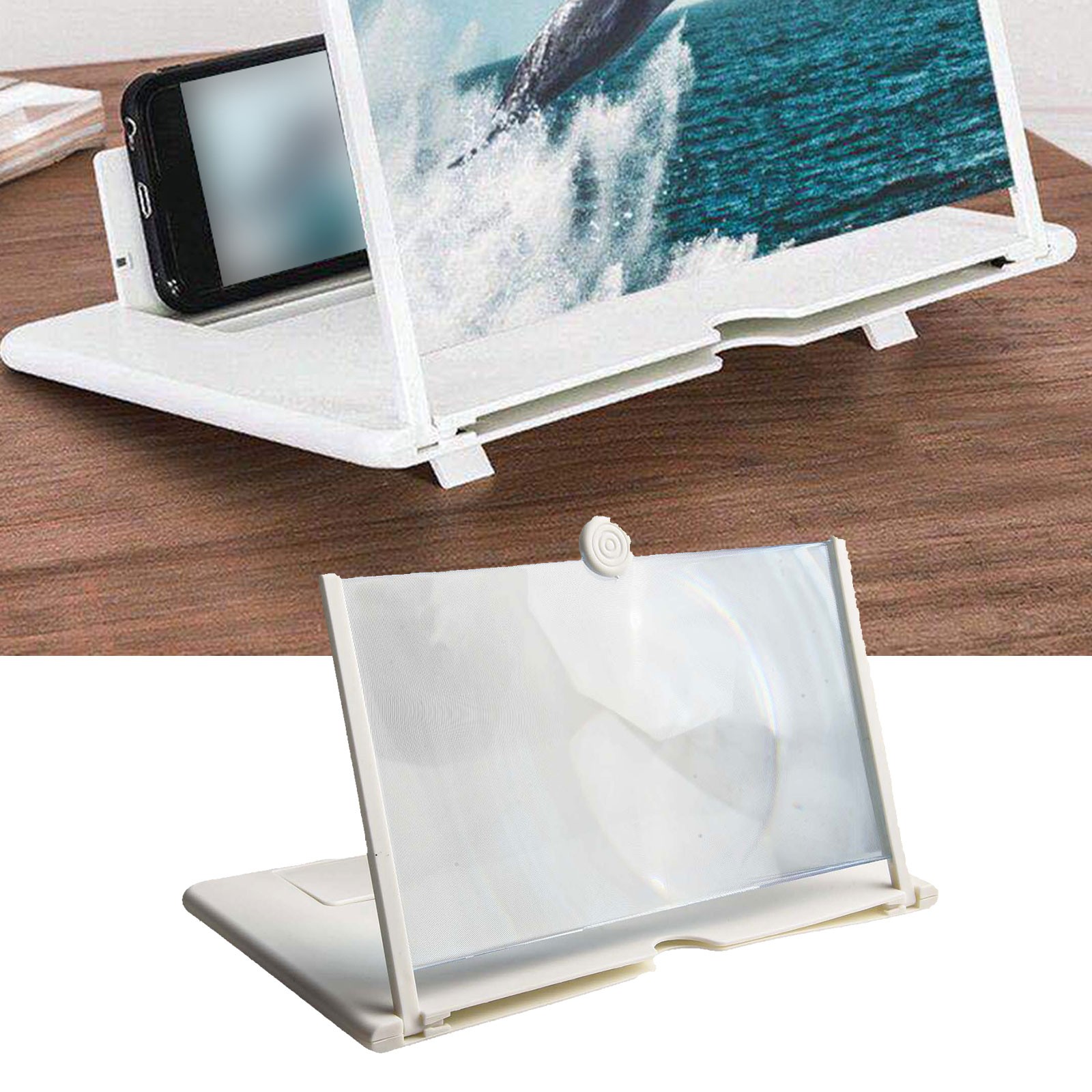 For Smartphones 3D Phone Screen Magnifier For Video Calls Adjustable Angles - Zdjęcie 16 z 26