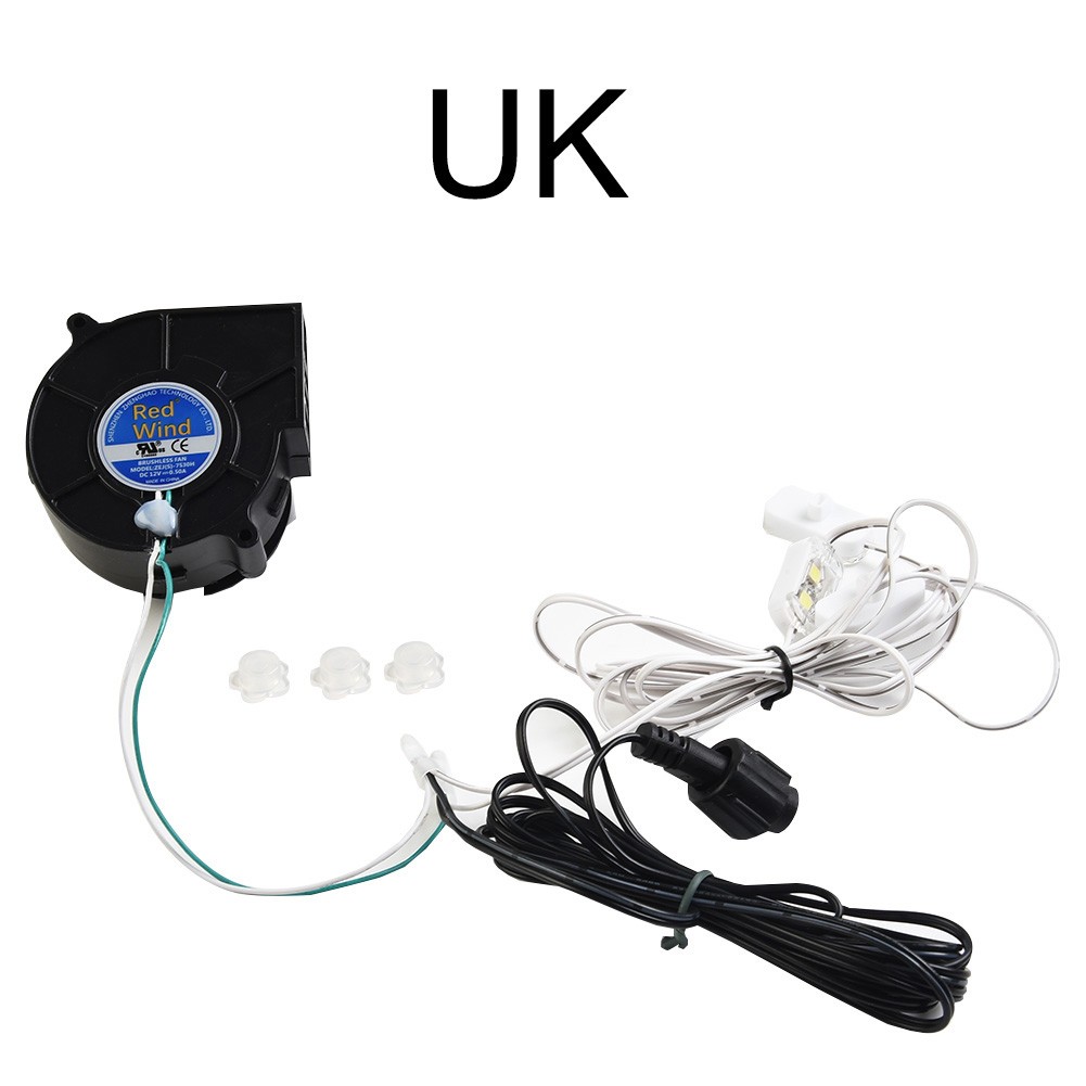 Haz que tu patio brille con un ventilador soplador de 12V de 1 juego y una cadena de luces LED luminosas - Imagen 13 de 32