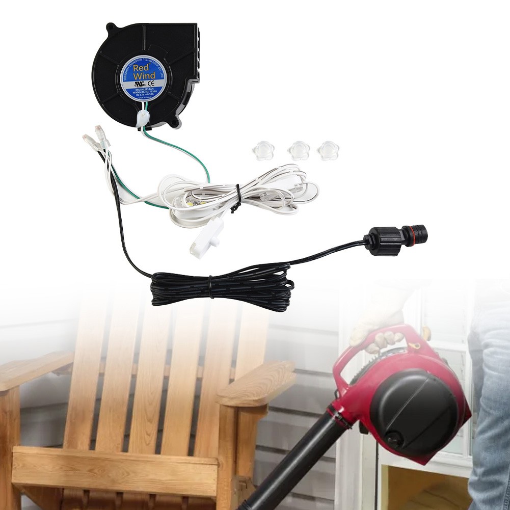 Haz que tu patio brille con un ventilador soplador de 12V de 1 juego y una cadena de luces LED luminosas - Imagen 18 de 32