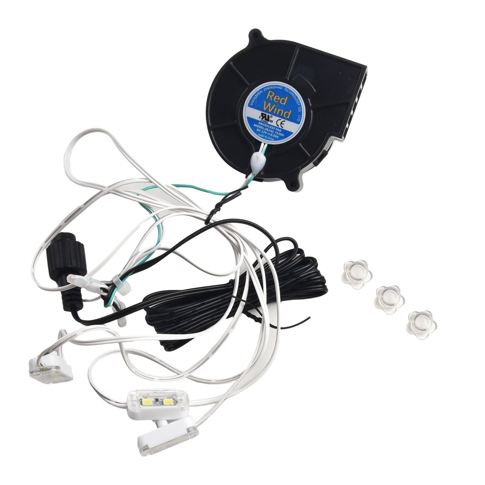 Haz que tu patio brille con un ventilador soplador de 12V de 1 juego y una cadena de luces LED luminosas - Imagen 28 de 32