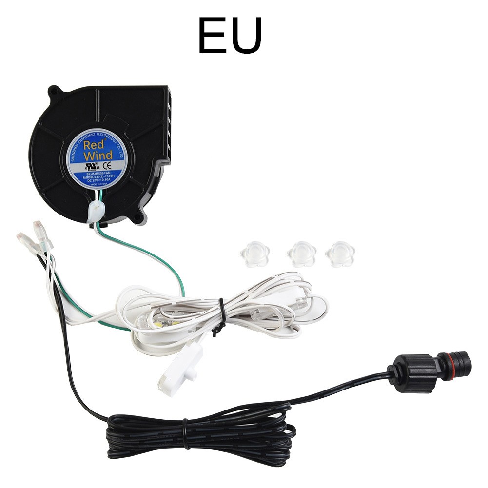 Haz que tu patio brille con un ventilador soplador de 12V de 1 juego y una cadena de luces LED luminosas - Imagen 17 de 32