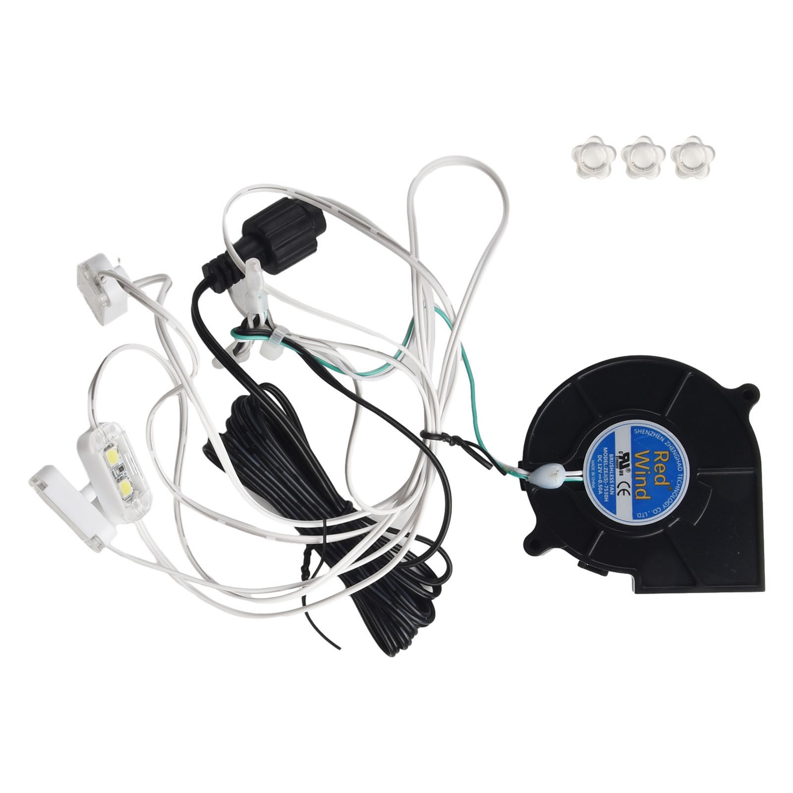 Haz que tu patio brille con un ventilador soplador de 12V de 1 juego y una cadena de luces LED luminosas - Imagen 29 de 32
