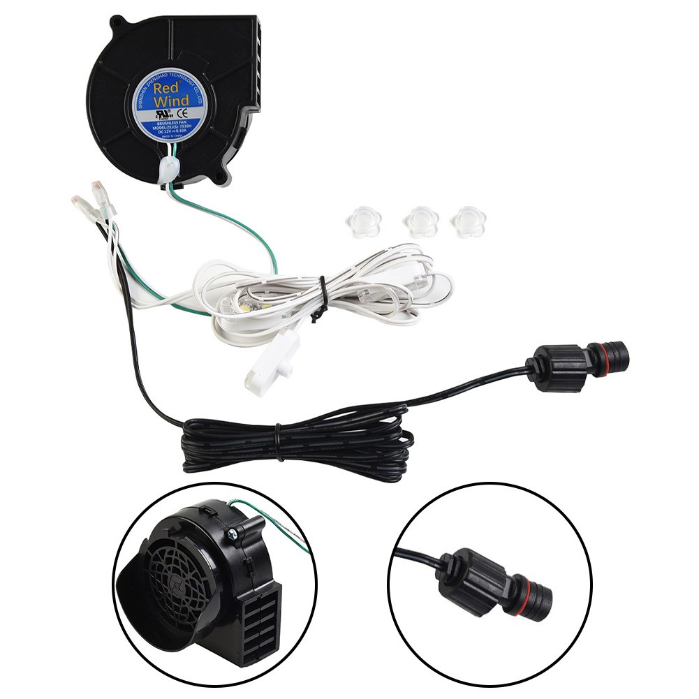Haz que tu patio brille con un ventilador soplador de 12V de 1 juego y una cadena de luces LED luminosas - Imagen 19 de 32