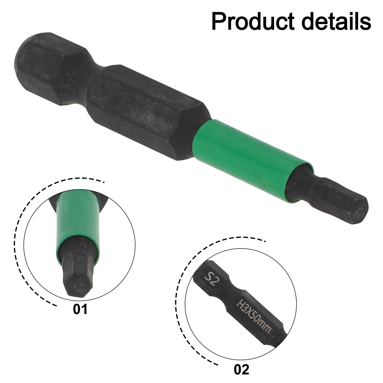 1/4 Zoll magnetischer Schraubendreher-Bit aus legiertem Stahl für verbesserte Haltbarkeit - Bild 34 von 77