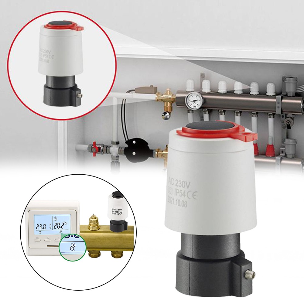 Energy Saving Electric Heating Actuator with M30x1 5mm Threaded Interface