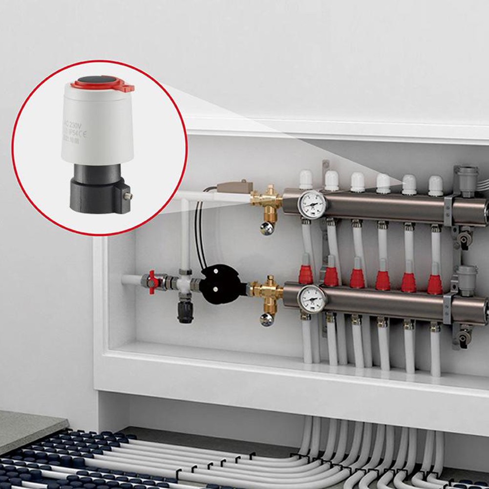 Energy Saving Electric Heating Actuator with M30x1 5mm Threaded Interface